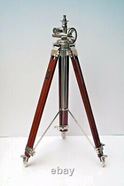 Vintage Classical Floor Lamp Adjustable Tripod Stand Home Decor Without Shade