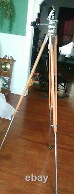 Vintage Craig Thalhammer Wood/Chrome Video Camera Photo Movie Tripod