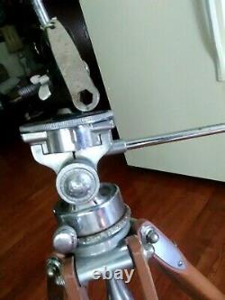 Vintage Craig Thalhammer Wood/Chrome Video Camera Photo Movie Tripod