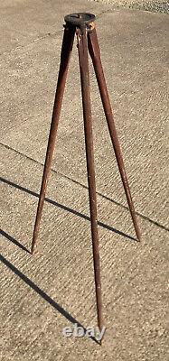 Vintage Dietzgen 1940's Hardwood and Brass Surveyor's Transit Tripod RARE