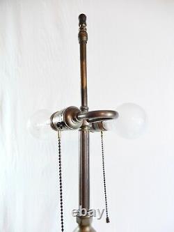 Vintage Dietzgen Wood & Brass Tripod Floor Lamp