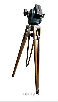 Vintage F&B Motion Picture &TV Equipment Tripod And Folding Wheel Attachment