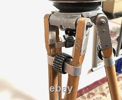 Vintage F&B Motion Picture &TV Equipment Tripod And Folding Wheel Attachment