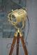 Vintage Floor Tripod Lamp Nautical Search Light Antique Wooden Tripod Stand