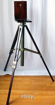 Vintage Graflex FOLMER COMPACT STAND Large Format Camera Tripod Barely Used Rare