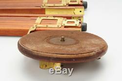 Vintage Graflex Tripod Wood Wooden Brass #488
