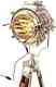 Vintage Handmade Floor Lamp Wooden Tripod Stand Nautical Searchlight For Decor