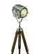 Vintage Hollywood Spotlight Searchlight Studio Spot Light With Tripod Stand