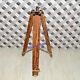 Vintage Home Decor Wooden Lamp Shade Stand Floor Tripod Adjustable Wood Stand