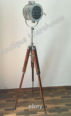 Vintage Industrial Chrome Finish Modern Spot Light Floor Lamp Home Decor Light