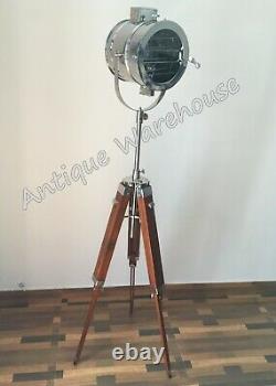 Vintage Industrial Chrome Finish Modern Spot Light Floor Lamp Home Decor Light