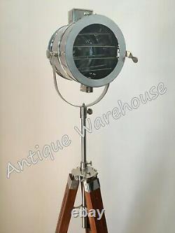 Vintage Industrial Chrome Finish Modern Spot Light Floor Lamp Home Decor Light