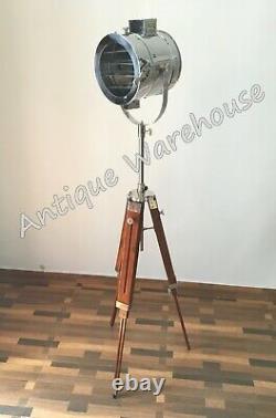 Vintage Industrial Chrome Finish Modern Spot Light Floor Lamp Home Decor Light