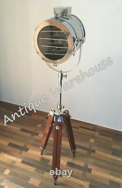 Vintage Industrial Chrome Finish Modern Spot Light Floor Lamp Home Decor Light