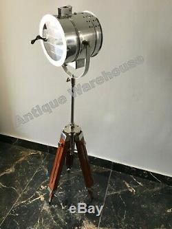 Vintage Industrial Design Modern Spotlight Nautical Tripod Marine Studio Lamp