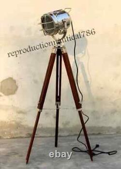 Vintage Industrial Spot Light Floor Lamp Nautical Tripod Bedroom Floor Lamp Deco