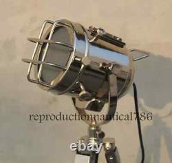 Vintage Industrial Spot Light Floor Lamp Nautical Tripod Bedroom Floor Lamp Deco