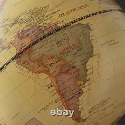 Vintage Inspired Tabletop World Globe on Tripod Stand