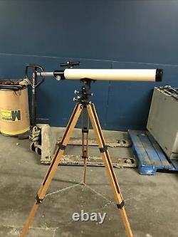 Vintage Japan Selsi Astronomical Telescope withWooden Japanese Case Tripod Objects