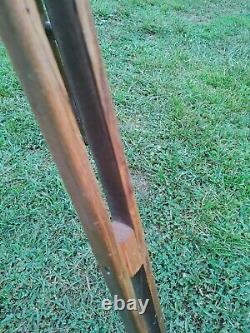 Vintage Keuffel & Esser K & E Wooden Surveyor Tripod Made in USA