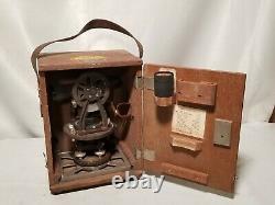 Vintage Keuffel & Esser transit 78-0032 withtripod and wooden case