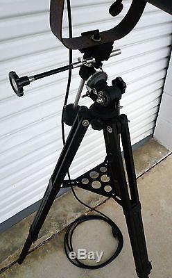 Vintage Kliegl Bros Theater Stage Light + Wooden Tripod Wired 110 Volt Steampunk