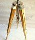 Vintage Led Floor Lamp Stand Shade Fixture Wooden Tripod Light Base Home Decor