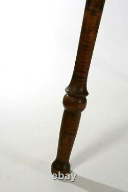 Vintage Large Hand Carved Wooden Bowl On Turned Wood Tripod Legs 22.5H x 18D