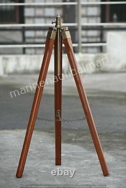 Vintage Look Floor Standing Wooden Tripod for Lamp Shade For Home Office Decor