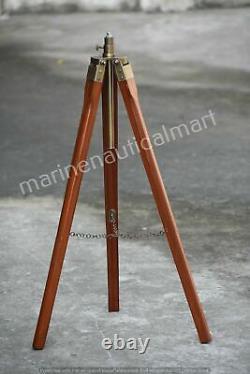 Vintage Look Floor Standing Wooden Tripod for Lamp Shade For Home Office Decor