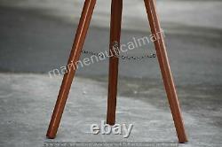 Vintage Look Floor Standing Wooden Tripod for Lamp Shade For Home Office Decor