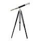 Vintage Marine Brass Telescope Single Barrel Antique Wooden Adjustable Tripod