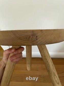 Vintage Mid Century French Modern Charlotte Perriand Berger Tripod Stool Table