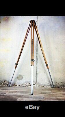 Vintage Mid Century MPP Camera Tripod Wood Extending Leg Micro Precision Product