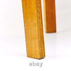 Vintage Mid Century Wood Alvar Aalto Bentwood Denmark Style Tripod Side Table