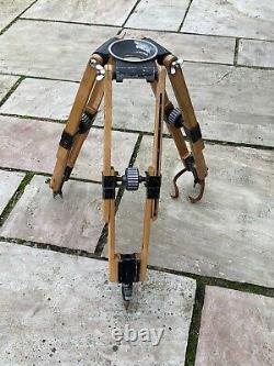 Vintage Miller Wooden Television Tripod Baby Legs. For Arriflex Etc. 90mm Bowl