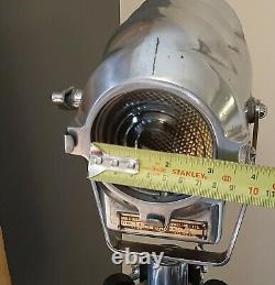 Vintage, Mole Richardson studio light on wooden tripod. Type 1404