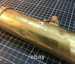 Vintage Nautical Brass Binocular Telescope with Wooden Tripod