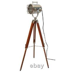 Vintage Nautical Searchlight Marine Spotlight Retro Tripod Floor Lamp Decor GIFT