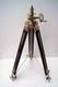 Vintage Nautical Wooden Floor Standing Tripod Brown Suitable For Camera Gift
