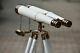 Vintage Nautical Binocular With Tripod Stand Watching Brass Spyglass Item