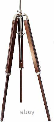 Vintage Nautical old London Wooden Camera On Hardwood Tripod Stand For Decor