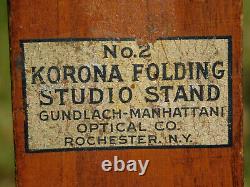 Vintage No. 2 Wood Korona Folding Studio Tripod Stand