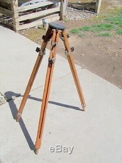 Vintage Otto Engineering Wood Camera Tripod Made In Inglewood California