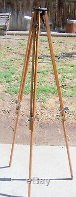 Vintage Otto Engineering Wood Camera Tripod Made In Inglewood California