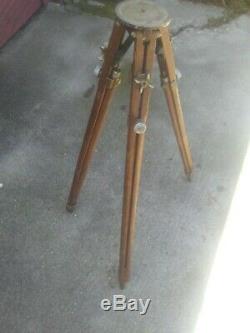 Vintage Otto Engineering Wood Camera Tripod With Graflex Tripod Head