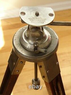 Vintage PANRITE Wooden Wood Camera Tripod with Universal Head Nice