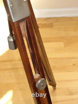 Vintage PANRITE Wooden Wood Camera Tripod with Universal Head Nice