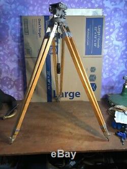 Vintage Professional Junior with WOODEN TRIPOD & Case for Camera use