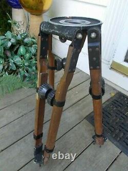 Vintage Professional Wood Movie Camera Cine Tripod Mitchell Arri with Hard Case